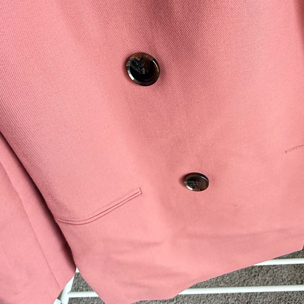 Rebecca Taylor double breasted blazer in salmon - Picture 5 of 6